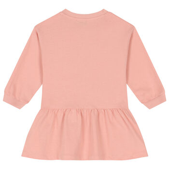 Younger Girls Pink Logo Dress